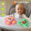 3PCS Suction Cup Spinner Toys for 1 2 Year Old Boys Spinning Toys Baby Toys 12-18 Months Sensory Toys for Toddlers 1-3 Easter Basket Stuffers Gifts for 1 Year Old Girls view 3