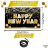 KatchOn, Large Happy New Year Banner - 72x44 Inch | New Years Eve Party Supplies | Happy New Year Backdrop for New Years Decorations 2026 | NYE Decorations 2026, NYE Party Supplies 2026 view 2