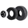Hobbypark 4pcs 1.0 Beadlock Wheels and Tires Metal Micro Crawler Tires with Brass Wheel Weights Extended Wheel Hubs for 1/24 RC Crawler Car Axial SCX24 Gladiator Bronco C10 Deadbolt Upgrades (Type A) view 4