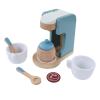 Wooden Coffee Maker Toy Wood Glossy Wooden Coffee Maker Set Toy Coffee Set for Kids Girls and Boys view 1