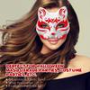 STOBOK 10Pcs Cat Face Mask DIY Animal Unpainted Mask Blank Hand Painted Face Mask White Masquerade Mask for Mardi Gras, Masquerade Party Costume Prop view 2