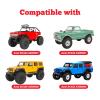 HobbyPark 4pcs 1.0 Beadlock Wheels and Tires Metal Micro Crawler Tires with Brass Wheel Weights Extended Wheel Hubs for 1/24 RC Crawler Car Axial SCX24 Gladiator Bronco C10 Deadbolt Upgrades (Type C) view 2