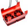 Lifehead Aluminum Motor Radiator Double RC Motor Cooling Fan Motor Radiator Upgrade Spare Parts Compatible with ARRMA RC Truck 1/5 KRATON 4X4 8S Traxxas X-Maxx etc. view 2