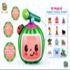 eKids Cocomelon Toy Karaoke Machine for Kids with Microphone and Musical Activators, Includes Night Light with Sleep Sounds and Lullabies for Toddlers, Green view 2