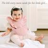 Bibtique Ruffle Smock Bibs For Babies 6-24 Months - Waterproof Food Catcher Bibs With Pocket - Mess Proof Baby Eating Bibs view 2