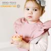 Bibtique Ruffle Smock Bibs For Babies 6-24 Months - Waterproof Food Catcher Bibs With Pocket - Mess Proof Baby Eating Bibs view 3