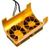 Lifehead Aluminum Motor Radiator Double RC Motor Cooling Fan Motor Radiator Upgrade Spare Parts Compatible with ARRMA RC Truck 1/5 KRATON 4X4 8S Traxxas X-Maxx etc. view 2