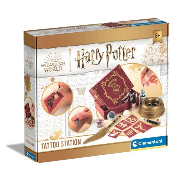 Clementoni - 18713 - Harry Potter - Tattoo-Station, 7-10 Years