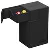 Ultimate Guard Flip'n'Tray 80+, Deck Case for 80 Double-Sleeved TCG Cards + Dice Tray, Black, Independent Magnetic Closure & Microfiber Inner Lining view 2