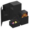 Ultimate Guard Flip'n'Tray 80+, Deck Case for 80 Double-Sleeved TCG Cards + Dice Tray, Black, Independent Magnetic Closure & Microfiber Inner Lining view 4