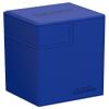 Ultimate Guard Flip'n'Tray 80+, Deck Case for 80 Double-Sleeved TCG Cards + Dice Tray, Blue, Independent Magnetic Closure & Microfiber Inner Lining view 1
