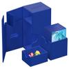 Ultimate Guard Flip'n'Tray 80+, Deck Case for 80 Double-Sleeved TCG Cards + Dice Tray, Blue, Independent Magnetic Closure & Microfiber Inner Lining view 4