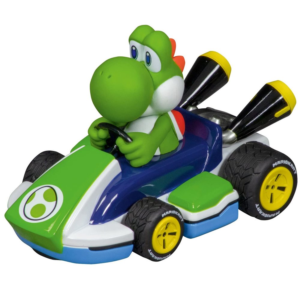 Carrera 27730 Mario Kart Yoshi 1:32 Scale Analog Slot Car Racing Vehicle for Carrera Evolution Slot Car Race Tracks