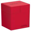 Ultimate Guard Flip'n'Tray 80+, Deck Case for 80 Double-Sleeved TCG Cards + Dice Tray, Red, Independent Magnetic Closure & Microfiber Inner Lining view 1
