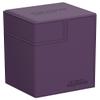 Ultimate Guard Flip'n'Tray 80+, Deck Case for 80 Double-Sleeved TCG Cards + Dice Tray, Purple, Independent Magnetic Closure & Microfiber Inner Lining view 1