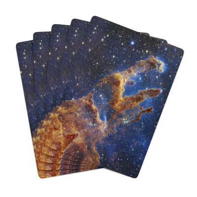 Brian Bula Pillars of Creation NASA Playing Cards Unique Space Image from The Eagle Nebula Poker Cards