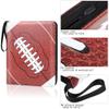 Elcoho 900 Pockets Football Card Binder for Trading Cards Holder with Sleeves Album Cards Holder Protectors with 3 D-Ring Album for Sports, Football Card Collection Storage view 3