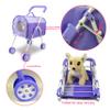 ANIVIA Pet Stroller and Accessories for Kids Ages 3 to 7 Year Olds, Dog Toy for Toddlers, 2 Pieces Play Dog Set, Puppy Party Playset with 1 Pet Puppy Included Purple view 4