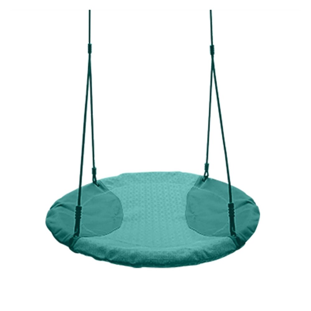 Swing Set Saucer Tree Swing - Outdoor Swing Set - Attaches to Trees or Existing Swing Sets - Create Your Own Backyard Playground - Adjustable Hanging Ropes - Kids, Adults and Teens Swing Seat