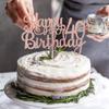 1 PCS Happy 40th Birthday Cake Topper Glitter Cheers to 40 Years Birthday Cake Pick 40 Fabulous Cake Decoration for Happy 40th Birthday Anniversary Party Decorations Supplies Rose Gold view 4