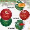 30 Guests Christmas Party Supplies Paper Plates Napkins Forks Tableware Set Disposable Holiday Seasonal Xmas Party Team Nice Dinner Dessert Plate Decoration for Kids Children,90Pcs view 4