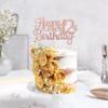 1 PCS Happy 12th Birthday Cake Topper Glitter Cheers to 12 Years Birthday Cake Pick 12 Fabulous Cake Decoration for Happy 13th Birthday Theme Party Decorations Supplies Rose Gold view 4