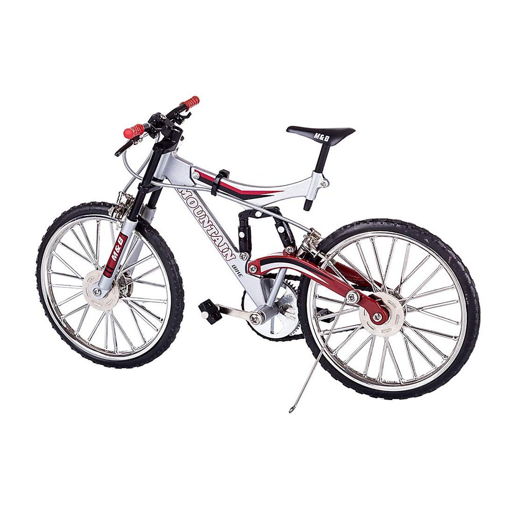 VYBN 1:10 Scale DIY Bicycle Kit - Metal Mini Mountain Bike for Collections FS-00150