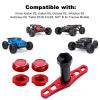 HobbyPark Extended 17mm Wheel Wrench & 17mm Hex Wheel Nuts Adapter Dustproof Mount Caps for 1/8 Arrma Typhon 6S Kraton Outcast Infraction Notorious Talion Blx and 1/7 Scale view 4