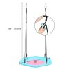 KIZQYN Swing Set 40 Inch Hexagon Swing Textilene Swing with 2 Carabiners Adjustable Rope Saucer Tree Swing (Pink Blue) Swing Seat view 2