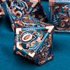 ARUOHHA Hollow DND Metal Dice Set Blue Dragons D and D Dice, RPG Role Playing Games Dungeons Polyhedral Dice with Gift Box D20 D12 D10 D8 D6 D4 view 4