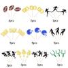30 Pack American Football Cupcake Toppers Football Touchdown Cupcake Picks Soccer Player Cupcake Decorations for Super Rugby Sports Theme Men Boys Birthday Party Supplies view 3