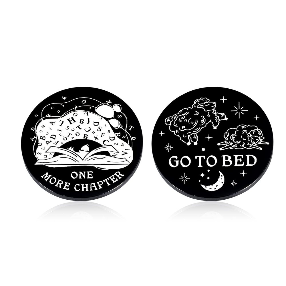 Funny Stocking Stuffers Gifts Destiny Flip Coin for Girls Daughter Boys Son Girlfriend Boyfriend Christmas Birthday Valentines Day for Book Lover Teen Sister Friends Graduation Decision Maker