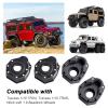 Hobbypark Outer Heavy Duty Brass Portal Housings Covers Weights for Traxxas TRX4 Upgrades Parts, fit TRX6 Front and Rear Axles, 4pcs (Gold & Black) view 3