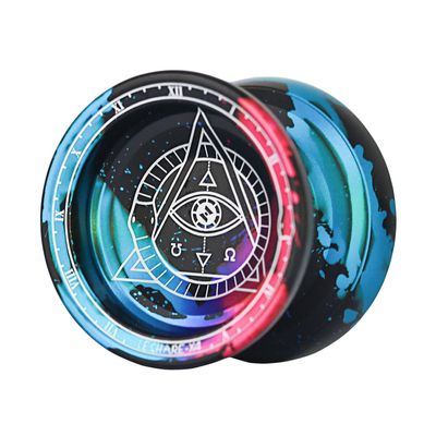 Professional Responsive Yoyo, Aluminum Yo Yo for Kids Beginner, Replacement Unresponsive Ball Bearing for Advanced Yoyo Players + 1 Glove + 5 Yoyo Strings (Multi-Color)