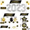 New Years Eve Party Supplies 2023 Set - Pack of 42 | Happy New Year Banner 2023 for New Years Decorations | 40 Inch, Silver 2023 Balloons and Happy New Years Balloons | Happy New Year Decorations 2023 view 4