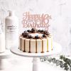 1 PCS Happy 16th Birthday Cake Topper Glitter Cheers to 16 Years Birthday Cake Pick Sweet 16 Fabulous Cake Decoration for Happy 16th Birthday Theme Party Decorations Supplies Rose Gold view 4