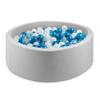 Foam Ball Pit for Kids Toddlers, Round Soft Ball Pit, Kids Memory Ball Pits, Ideal Gift Toys for Children - (Balls NOT Included) - 36 x 12 - Grey view 1