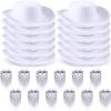 24 Pieces Cowboy Hats and Bandanas for Kids Western Cowboy Costume Hat Accessories for Toddler Child Western Theme Birthday Party Supplies Halloween Costume Dress(White) view 1