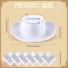 24 Pieces Cowboy Hats and Bandanas for Kids Western Cowboy Costume Hat Accessories for Toddler Child Western Theme Birthday Party Supplies Halloween Costume Dress(White) view 2