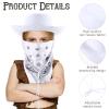 24 Pieces Cowboy Hats and Bandanas for Kids Western Cowboy Costume Hat Accessories for Toddler Child Western Theme Birthday Party Supplies Halloween Costume Dress(White) view 3
