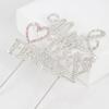 LASKYER Finally Mr & Mrs Silver & Pink Wedding Rhinestone Cake Topper - Perfect for Bridal Shower Engagement Wedding Party Metal Sparkly Cake Centerpieces Topper Decorations Keepsake. view 4