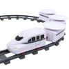 TOYANDONA Sushi Train Set Rotating Table Food Train Battery Powered Electric Train Toy Under Christmas Tree Train Track for Kids Boys Girls White view 1