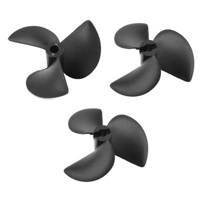Juvielich 3 Pairs RC Boat Propeller 4.8mm Hole Dia 3 Blades Propeller for Ship Model RC Boat CW/CCW Propeller, 52mm Diameter 80mm Pitch