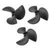 Juvielich 3 Pairs RC Boat Propeller 4.8mm Hole Dia 3 Blades Propeller for Ship Model RC Boat CW/CCW Propeller, 52mm Diameter 80mm Pitch view 1