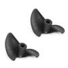 Juvielich RC Boat CCW Propeller 3.18mm Shaft 2 Vanes 30mm 1.4 P/D Fan Shape Pastic Black Rotating Propeller Props for RC Boat 2pcs view 1