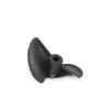Juvielich RC Boat CCW Propeller 3.18mm Shaft 2 Vanes 30mm 1.4 P/D Fan Shape Pastic Black Rotating Propeller Props for RC Boat 2pcs view 2