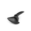 Juvielich RC Boat CCW Propeller 3.18mm Shaft 2 Vanes 30mm 1.4 P/D Fan Shape Pastic Black Rotating Propeller Props for RC Boat 2pcs view 3