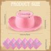 24 Pieces Cowboy Hats and Bandanas for Kids Western Cowboy Costume Hat Accessories for Toddler Child Western Theme Birthday Party Supplies Halloween Costume Dress(Pink) view 2