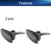 Juvielich 2Pcs RC Boat CCW Propeller 4.76mm Shaft 2 Vanes 45mm 1.4 P/D Fan Shape Pastic Black Rotating Propeller Props for RC Boat view 4