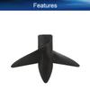 Juvielich 2 Blades Propeller for Ship Model RC Boat Propeller Model Black Plastic Propeller Reversing 45mm Diameter 31.5mm Pitch M4 Hole Dia view 3
